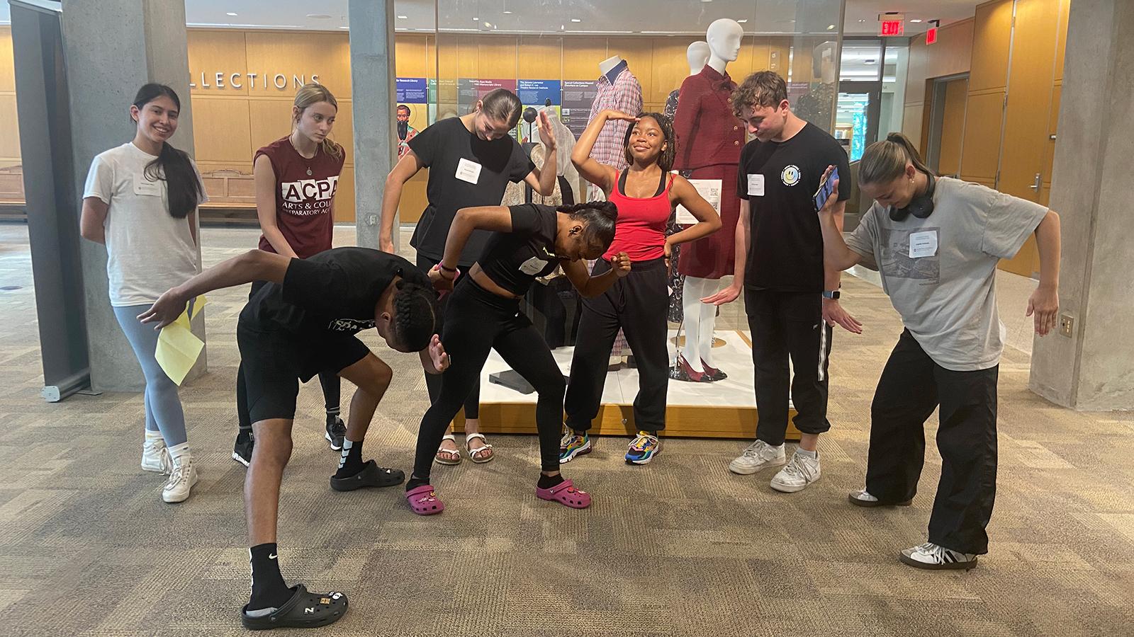 Students posing for a group photo