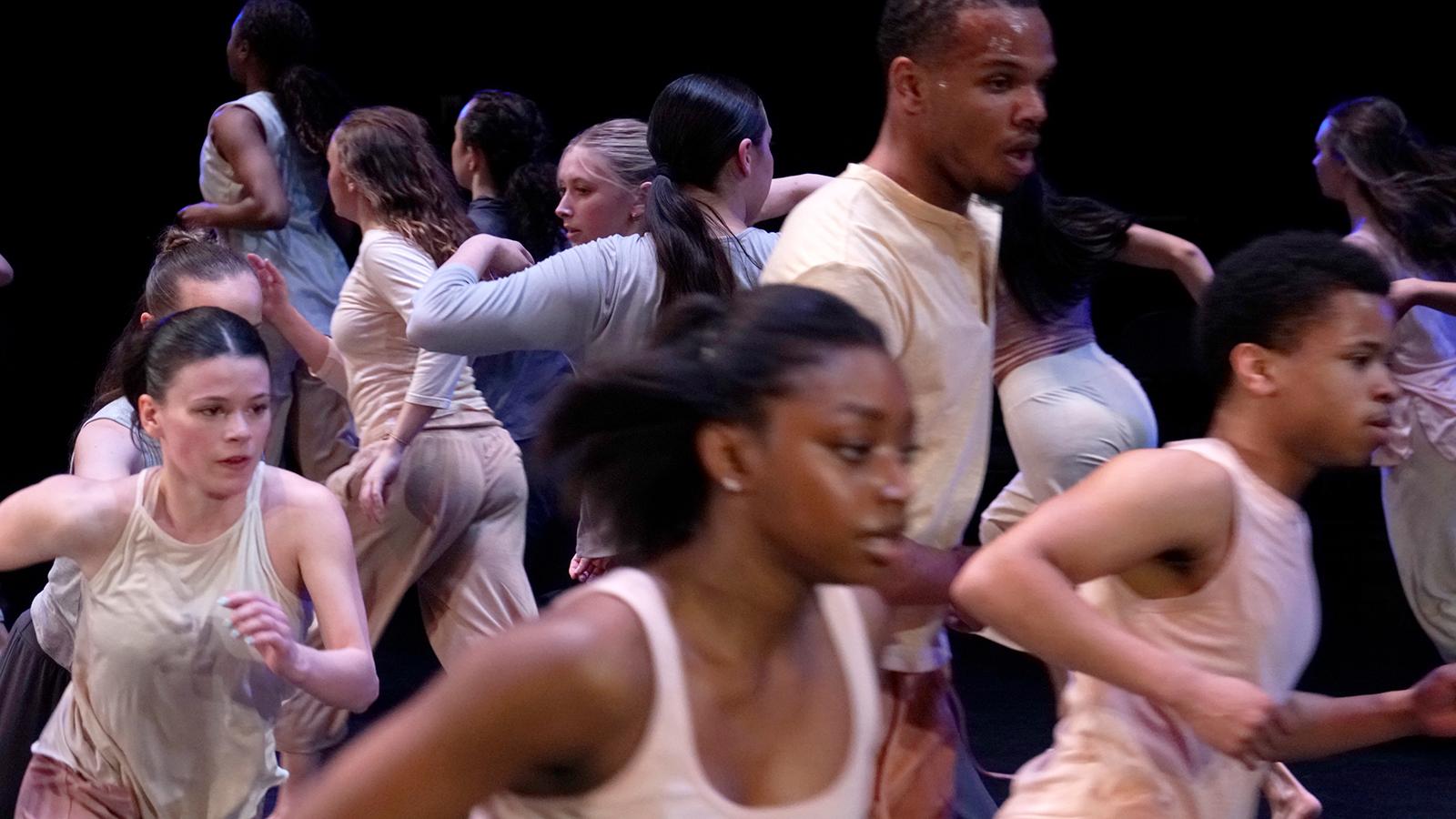 Dancers performing on a stage