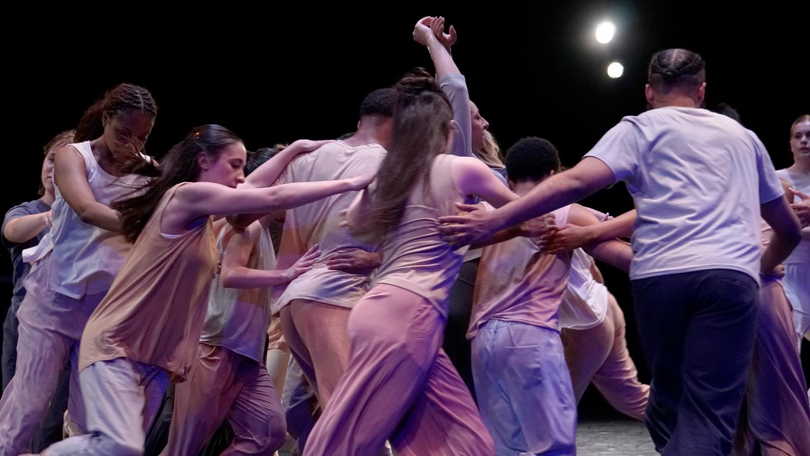 Dancers performing on a stage