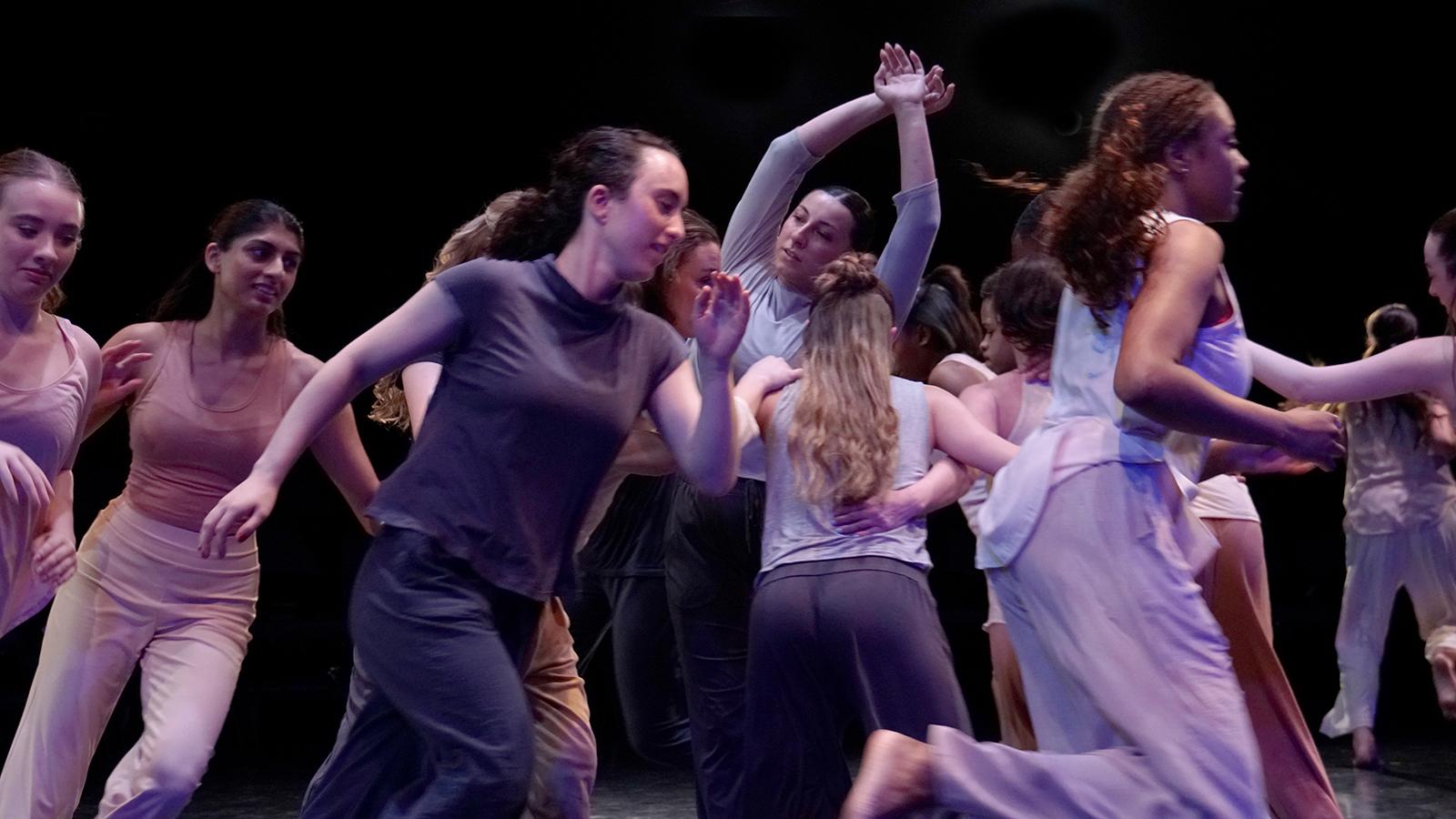 Dancers performing on a stage