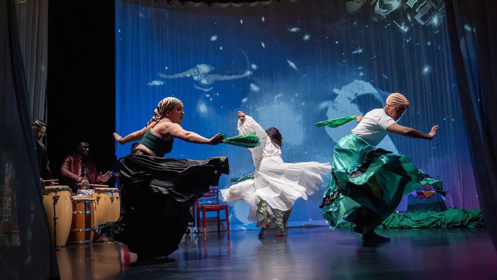 Dancers performing on a stage
